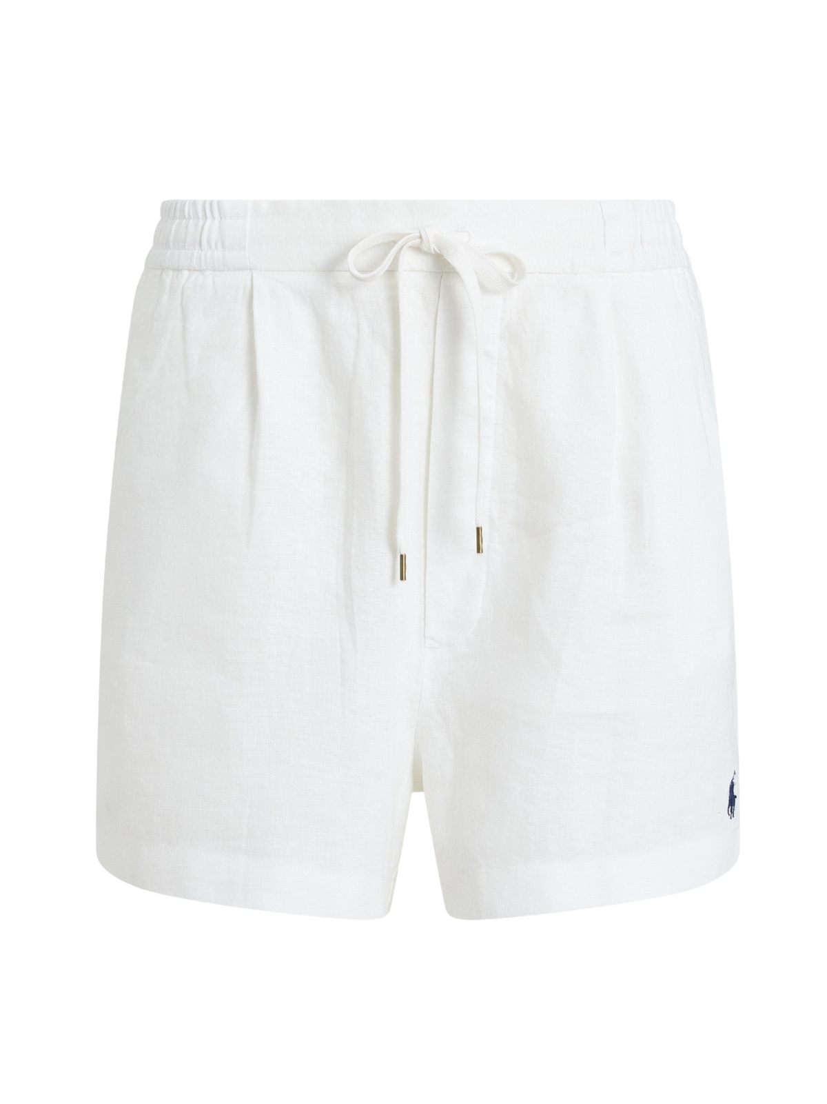 RALPH LAUREN WOMEN Linen Drawstring Shorts White